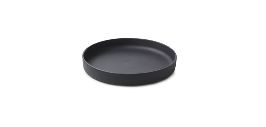 Caractère assiette creuse noire ø 23 cm