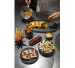 Caractère assiette plate noire ø 21 cm