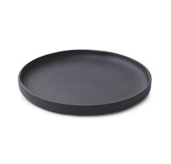 Caractère assiette plate noire ø 21 cm