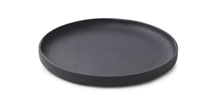 Caractère assiette plate noire ø 21 cm
