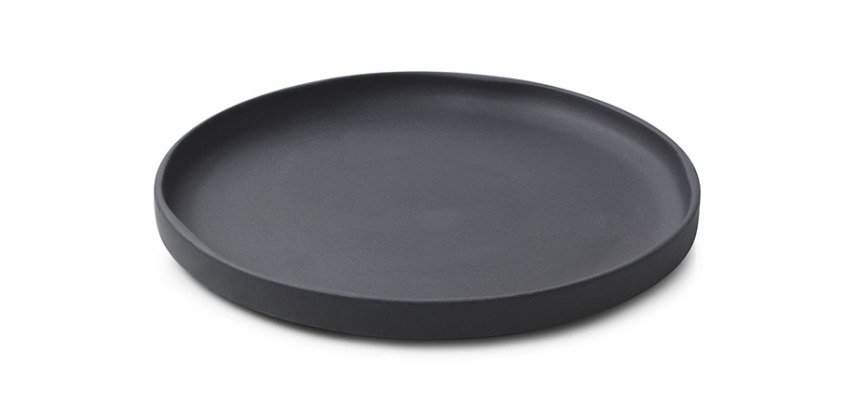 Caractère assiette plate noire ø 21 cm