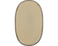 Caractère assiette ovale muscade ø 35 cm