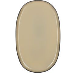 Caractère assiette ovale muscade ø 35 cm
