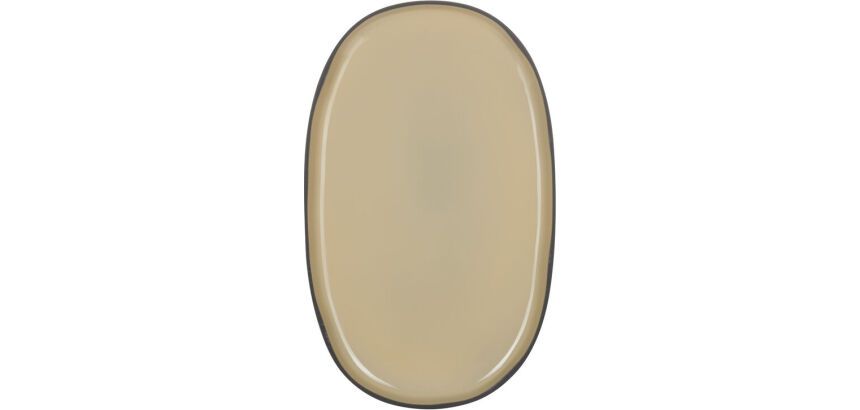 Caractère assiette ovale muscade ø 35 cm