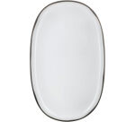 Caractère assiette ovale blanche ø 35 cm