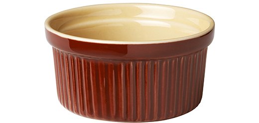 ramequin à côtes brun 17 cl ø 9 cm