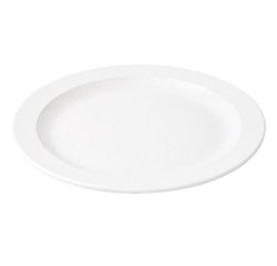 assiette plate en mélamine Ø 22,5 blanche