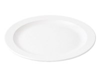 assiette plate en mélamine Ø 17,5 blanche