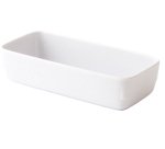 ravier rectangulaire en mélamine 15,5 cm x 7 cm blanc