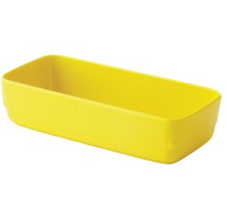 ravier rectangulaire en mélamine 15,5 cm x 7 cm jaune