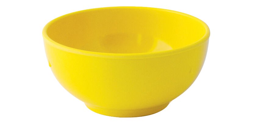 bol renforcé en mélamine 45 cl jaune