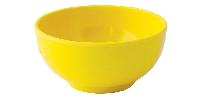 bol renforcé en mélamine 45 cl jaune