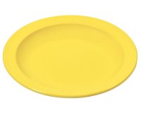 assiette creuse petite aile en mélamine Ø 20,5 cm jaune