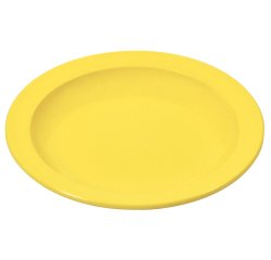 assiette creuse petite aile en mélamine Ø 20,5 cm jaune