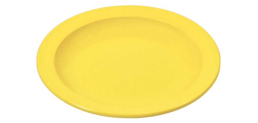 assiette creuse petite aile en mélamine Ø 20,5 cm jaune