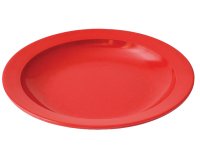 assiette creuse petite aile en mélamine Ø 20,5 cm rouge