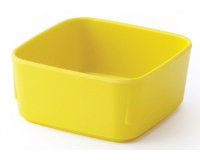 ravier carré en mélamine 8,5x8,5 cm jaune