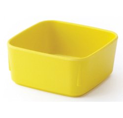 ravier carré en mélamine 8,5x8,5 cm jaune