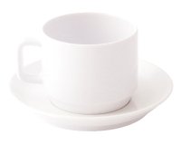 sous-tasse Ø 13 cm à thé en mélamine blanche