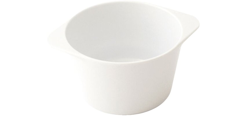 bol à oreilles en mélamine 45 cl blanc