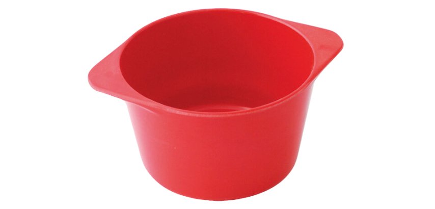 bol à oreilles en mélamine 45 cl rouge