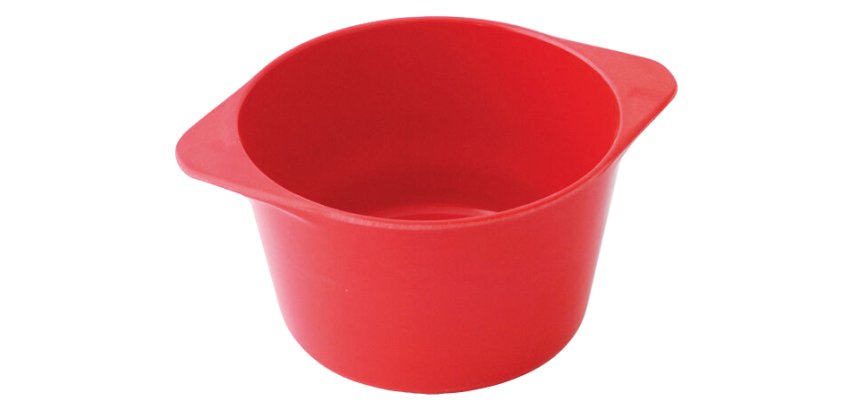 bol à oreilles en mélamine 45 cl rouge