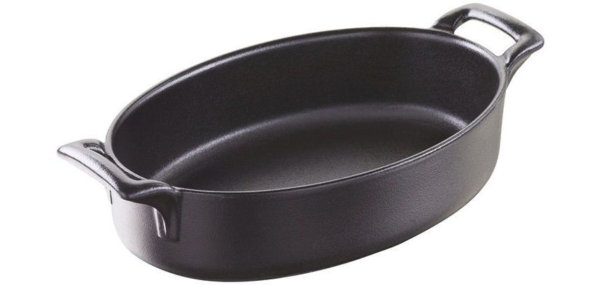 Belle Cuisine effet fonte plat ovale ø 18cm