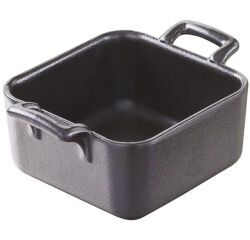 Belle Cuisine effet fonte plat carré 13 x 13 cm