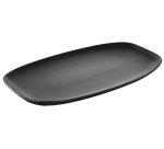 Club assiette noire 36 x 21 cm