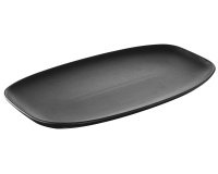 Club assiette noire 36 x 21 cm