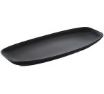 Club assiette noire 36 x 15 cm