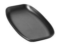 Club assiette noire 24 x 12,5 cm