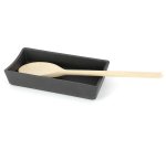 repose cuillère Basalt porcelaine noire