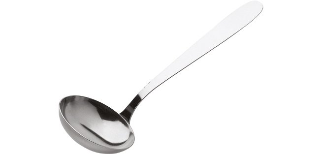 Uni louche de service en acier inoxydable 10 cl 28 cm