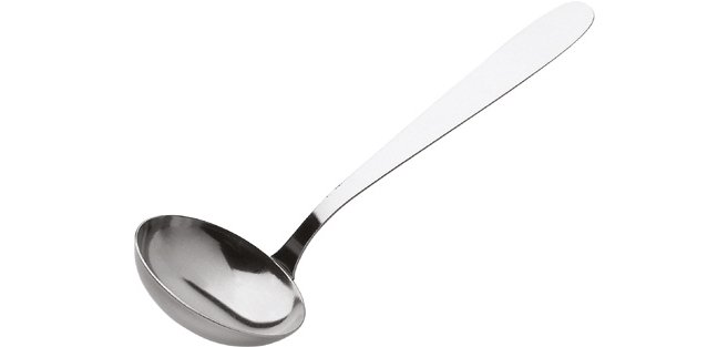 Uni louche de service en acier inoxydable 10 cl 28 cm