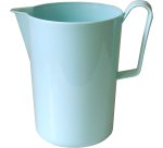 pichet en polypropylène bleu azur, 1,5 Ø 12 cm hauteur 17 cm