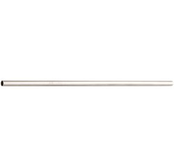 lot de 12 pailles droites en acier inoxydable avec brosse de nettoyage