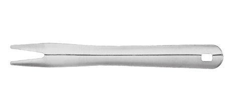 lot de 10 piques frites éco en acier inoxydable 8,5 cm