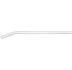 lot de 6 pailles coudées verre avec brosse de nettoyage