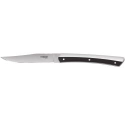 K2 couteau steak  manche acrylique noir