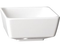 Saladier en mélamine pour buffet 4 25,5 x 25,5 cm blanc