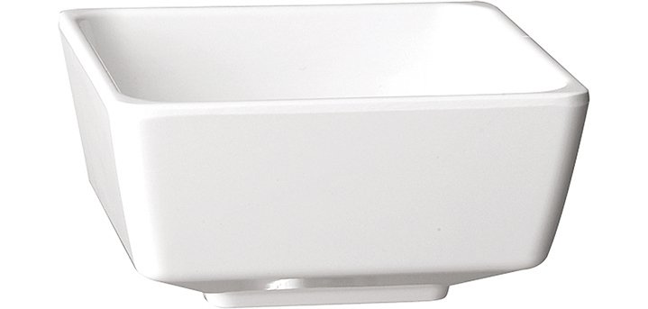 Saladier en mélamine pour buffet 4 25,5 x 25,5 cm blanc