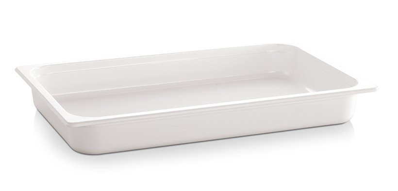 bac mélamine GN 1/2 blanc