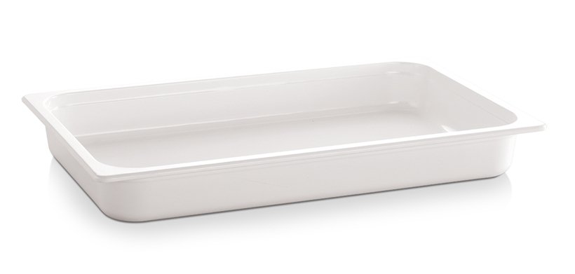 bac mélamine GN 1/2 blanc