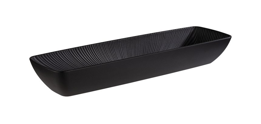 Nero saladier noir rectangulaire 350 cl 53 x 16,2 cm