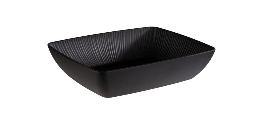 Nero saladier noir rectangulaire 350 cl 32,5 x 26,5 cm
