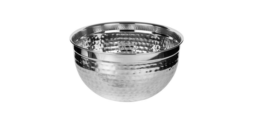 Tambour saladier inox martelé 165 cl Ø 16,8 cm