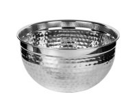 Tambour saladier inox martelé 500 cl Ø 25,5 cm