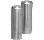 set salière-poivrière en acier inoxydable satiné