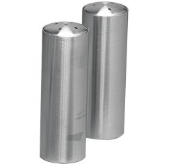 set salière-poivrière en acier inoxydable satiné